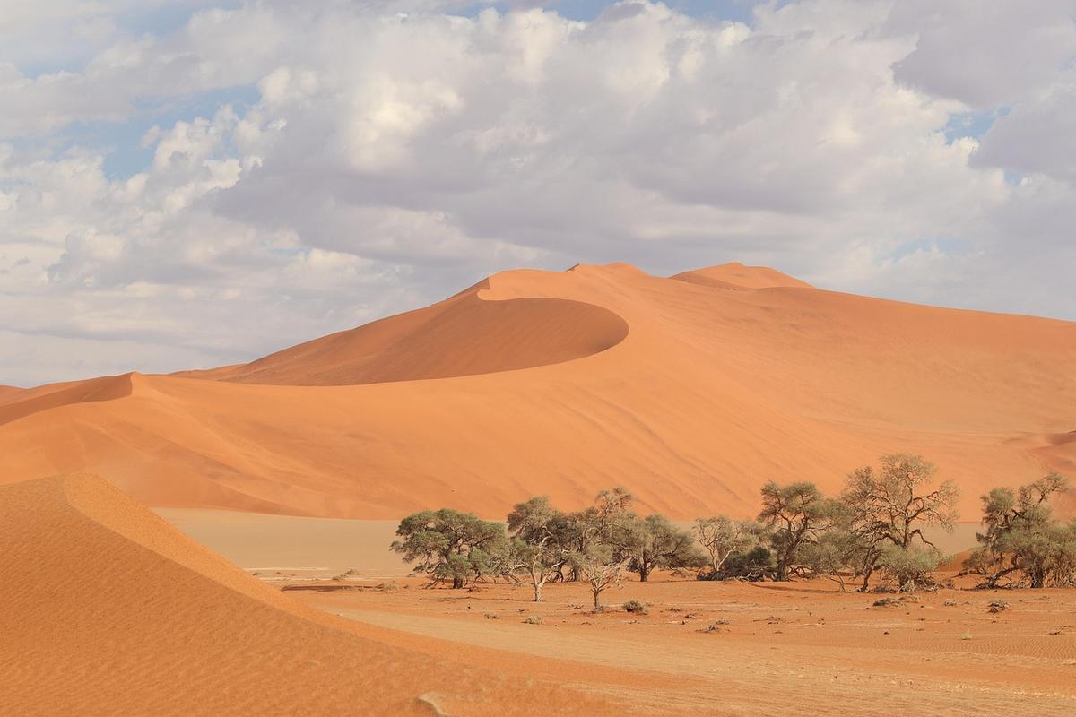 Dunas de Sossusvlei en el desierto del Namib durante un viaje a Namibia